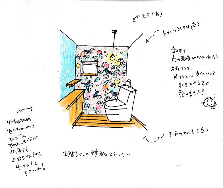 トイレ壁紙830