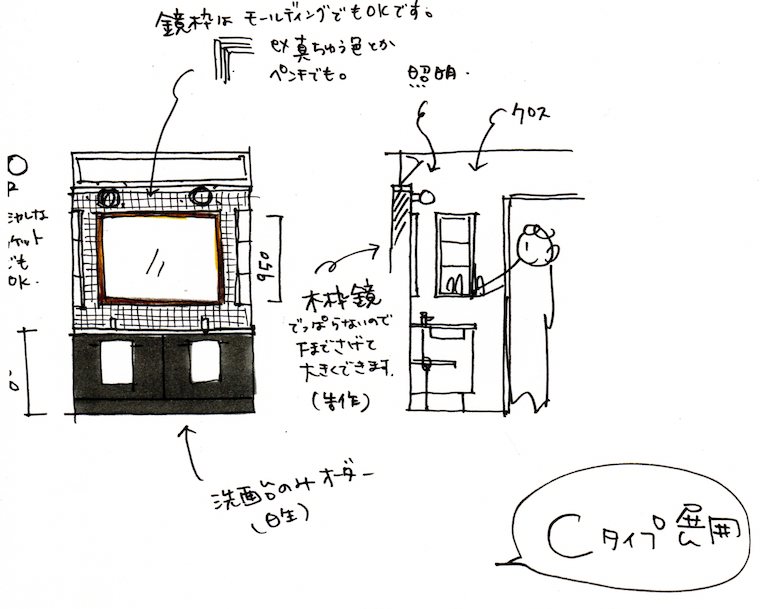 洗面化粧台795